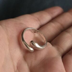 Stampd Polished Open Curve Ring - Silver